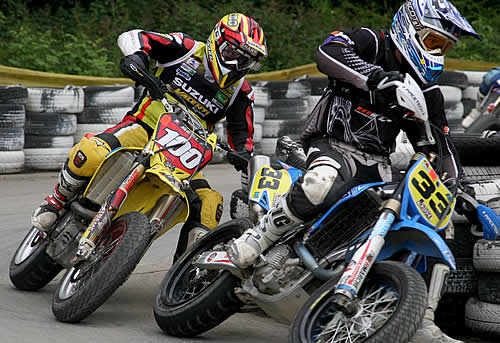 Adrien Vandommele (33) et sa TM aux prises avec Eddy Seel...