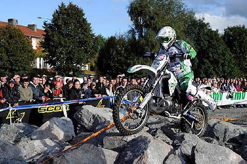 Puy en action lors du GP de France 2010.