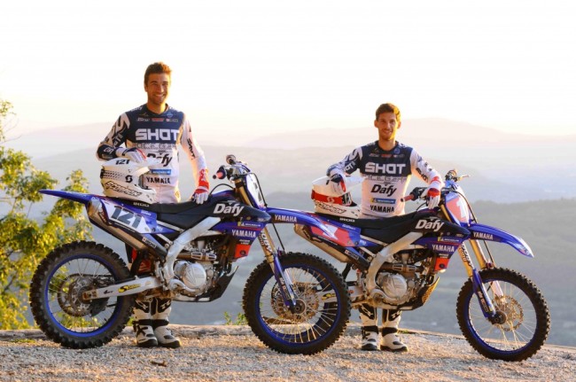 Maxime Desprey et Xavier Boog sous les couleurs du team GSM Dafy Michelin Yamaha