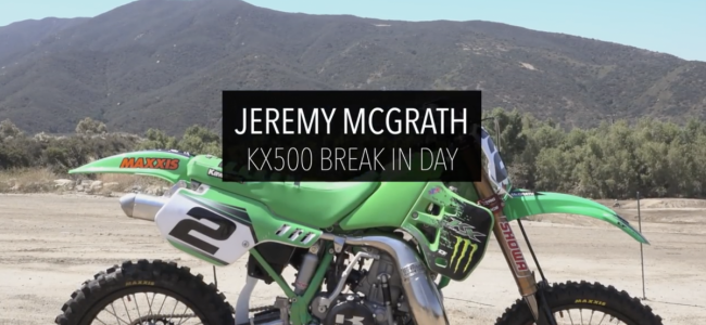 Vidéo : Jeremy McGrath au guidon d’une Kawasaki KX500