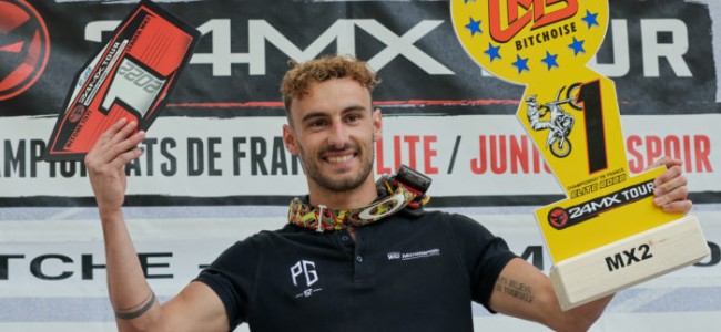 ELite MX2 : Pierre Goupillon double vainqueur à Bitche, Wesly Dieudonné au pied du podium