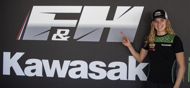 Lotte van Drunen avec F&H Kawasaki sur le mondial féminin