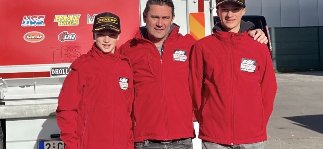 Harry Seel et Ian Ampoorter dans le team belge FE4 GasGas Junior Racing