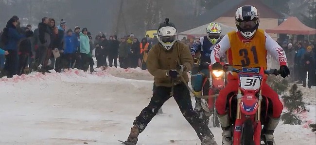 Skijoring : quand moto et ski font bon ménage