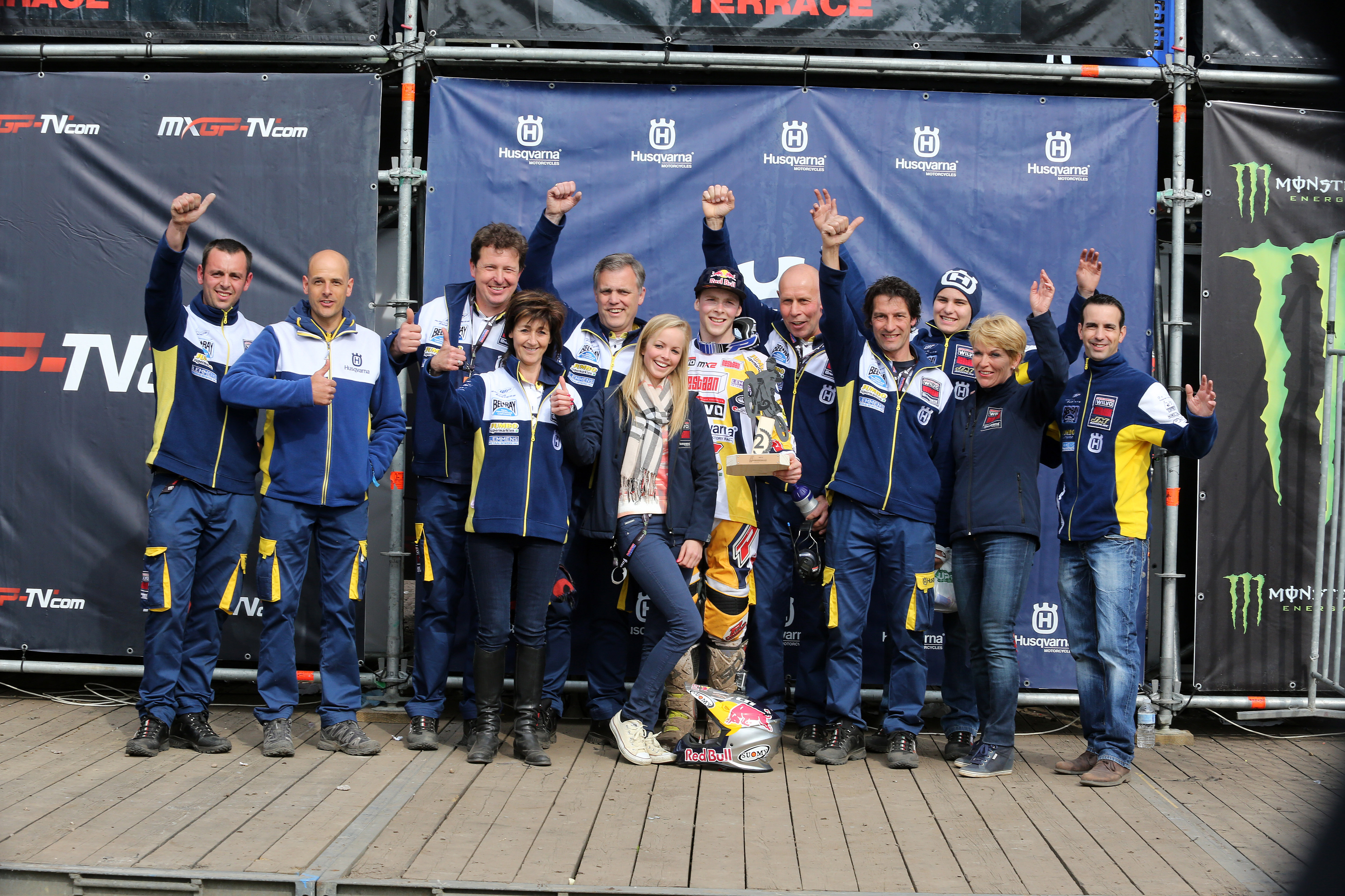 Le team de Jacky Martens était à la fête avec le podium de Romain Febvre à Valkenswaard